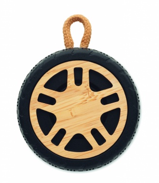 Logo trade promotional merchandise picture of: Wireless speaker tire shaped